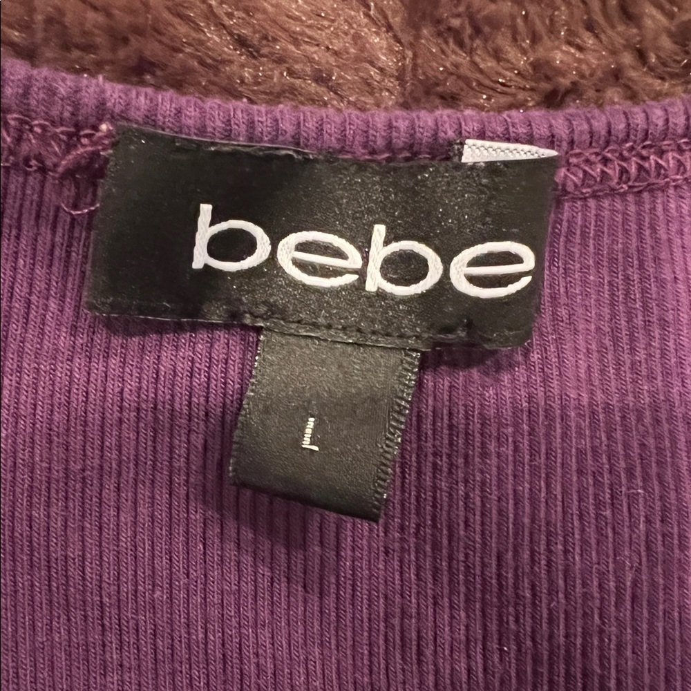 2 Bebe Rhinestone Tops Size Large - Picture 4 of 5